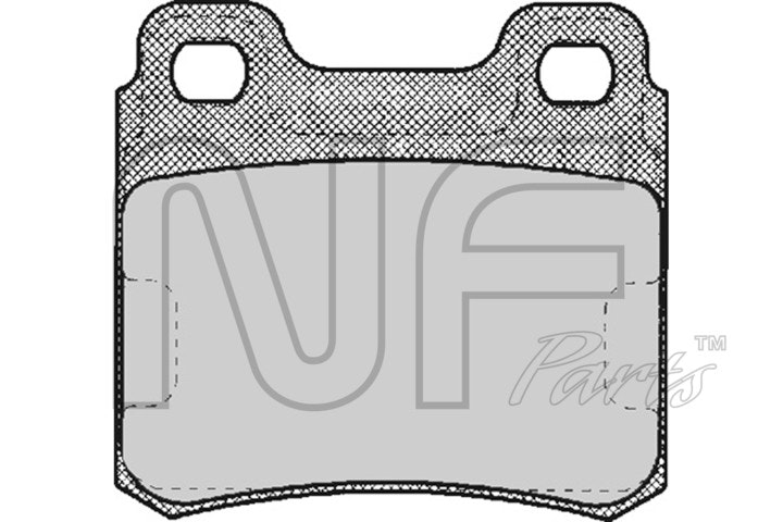 NF PARTS stabdžių trinkelių rinkinys, diskinis stabdys NF0007351